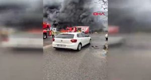 SON DAKİKA: Silivri’de fabrika yangını