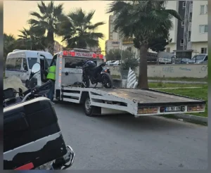 Tarsus’ta Motosiklet Sürücüsüne Rekor Ceza