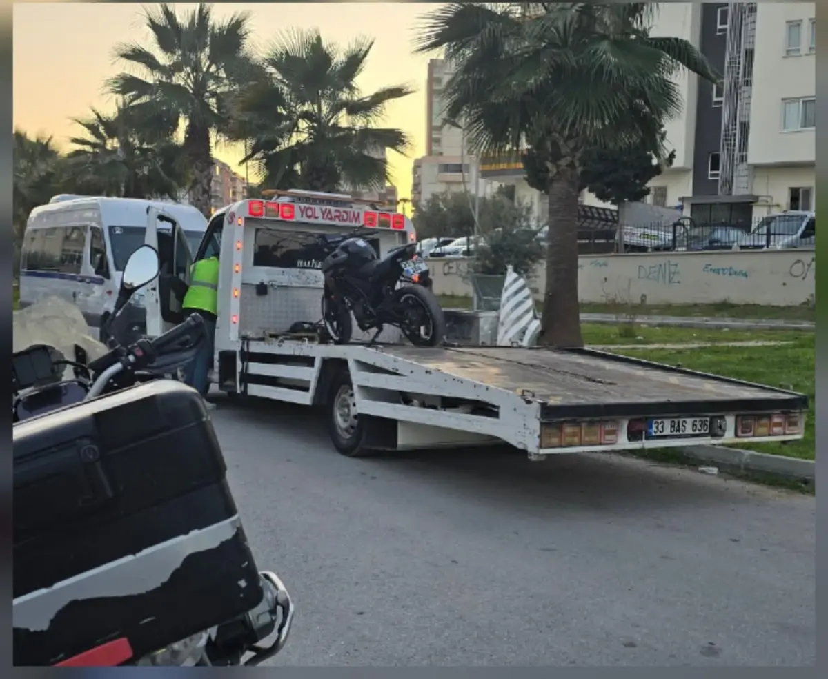 Tarsus’ta Motosiklet Sürücüsüne Rekor Ceza