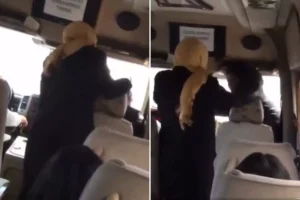 Yolcuyu önce uyardı sonra peş peşe yumrukladı! Herkesin dikkatini tek bir şey çekti