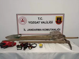 Yozgat’ta İzinsiz Kazı Yapan 5 Zanlı Yakalandı