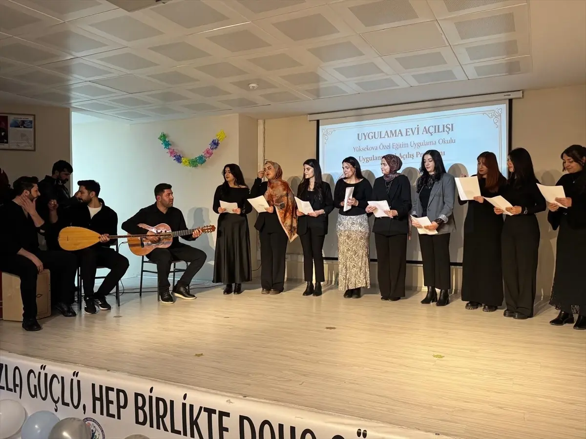 Yüksekova’da Özel Gereksinimli Öğrencilere Uygulama Evi Açıldı