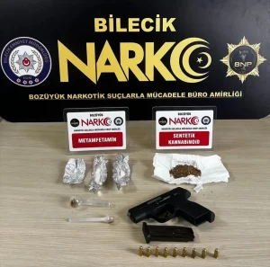 Bozüyük’te Uyuşturucu ve Tabanca Ele Geçirildi