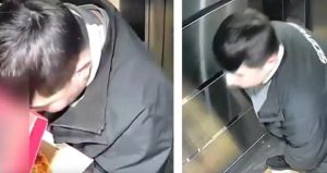 Kuryenin asansörde yaptığı rezillik şehri ayağa kaldırdı