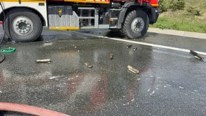 Kuzey Marmara Otoyolu’nda TIR Yangını