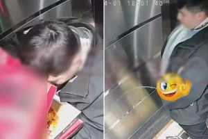 Önce siparişi yedi, sonra idrarını yaptı! Kuryeye asla unutamayacağı ders