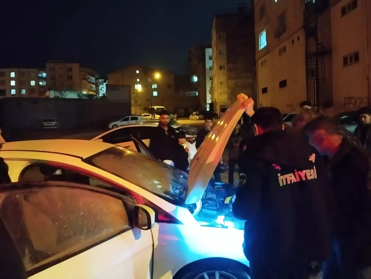 Siverek’te Otomobil Yangını